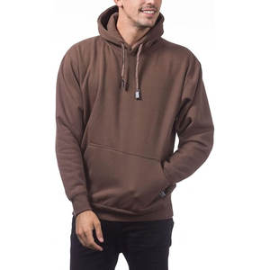 Sweat à capuche poids lourd indépendant Hot on Sale Sweat à capuche marron chocolat - Product Image 3