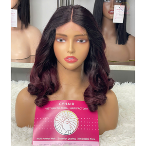 Perruque Bouncy Curls Deep Wave Raw Cheveux humains vierges vietnamiens Lace Closure Frontal Glueless Perruque pour femmes noires - Product Image 1