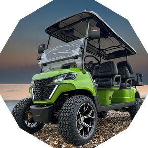 Chariots de golf électriques de chasse 4 places modernes bon marché à entraînement arrière 4500W de qualité supérieure - Product Image 3