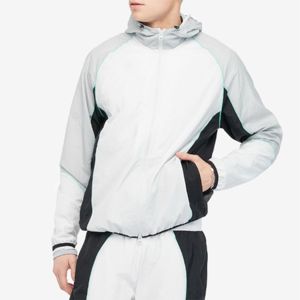 Chaqueta Cortavientos Ligera de Nailon con Capucha para Hombre, Estilo Casual, Transpirable, para Deportes al Aire Libre y Correr, con Cremallera - Product Image 1