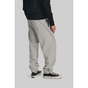 Pantalones Deportivos de Lona de Poliéster Ecológicos para Hombre con Cordón Ajustable en la Cintura, Logotipo Personalizado en la Cintura, Cintura Media, Color Gris Jaspeado, Invierno - Product Image 6
