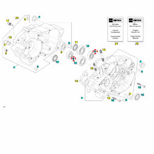 Roulement à billes à une rangée AP0932032 6203TVH C3 pour motos APRILIA - Product Image 1