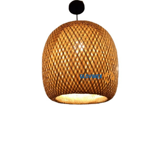 Lampes suspendues Vietrustic, fournisseur qualifié, abat-jour en bambou et rotin, lampes de plafond pour salon - Product Image 1