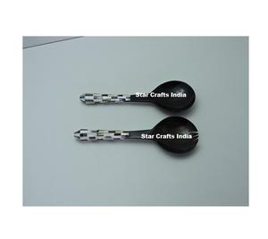 ชุดช้อนส้อมร้านอาหาร ด้ามจับทำจากเปลือกหอยมุก ดีไซน์สวยงาม ราคาโรงงาน ขายดี - Product Image 5