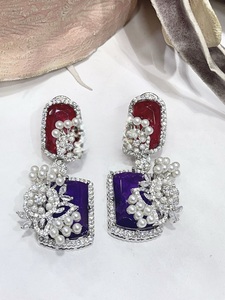 Pendientes Modernos de Alta Calidad con Acabado Plateado, Estilo Fusion, para Mujer, para Bodas y Fiestas - Product Image 4