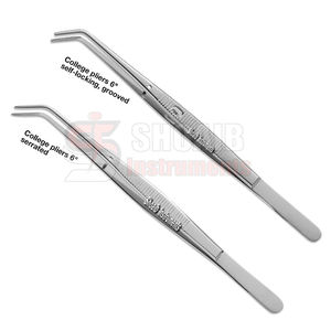 Pinzas Meriam de 6 \ ", fórceps manuales para instrumentos quirúrgicos dentales con bloqueo de Punta regular dentada, juego de limpieza de dientes para dentista - Product Image 3