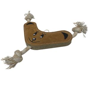 ของเล่นเคี้ยวสำหรับสุนัขขนาดกลาง/ใหญ่พิเศษ ดีไซน์ใหม่ ทนทาน หรูหรา ทำจากหนังและขนกำมะหยี่ เป็นมิตรต่อสิ่งแวดล้อม และสร้างปฏิสัมพันธ์ได้ - Product Image 2