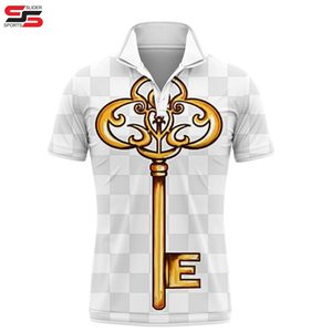 Golf imprimé personnalisé de luxe pour chemise de travail confortable extensible 100% polyester avec évacuation de l'humidité au prix de gros - Product Image 1