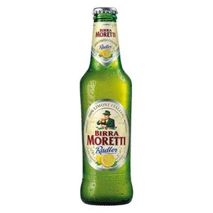 Cerveza Italiana Moretti Lemon Radler, Cerveza Ligera y Refrescante en Botella de 330 ml, Botella Verde para Consumir Diariamente - Product Image 1