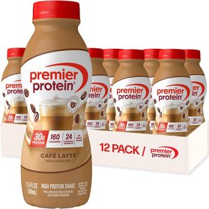 Batido de Proteína Premier, Café Latte, 30 g de Proteína, 11.5 fl oz, Paquete de 12 - Product Image 1