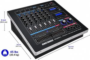 Console de mixage numérique professionnelle PM-6000Pro KJ/DJ 6000W, amplificateur de karaoké en acier, intégré avec HDMI-Arc optique - Product Image 4