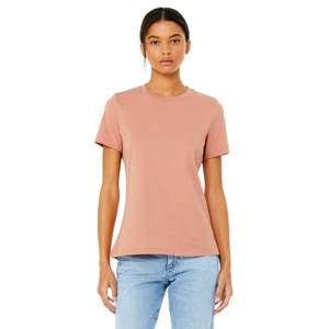 Airlume – T-Shirt à manches courtes en coton peigné et à anneaux pour femme, maillot simple 100% oz en terre cuite, 4.2 - Product Image 1