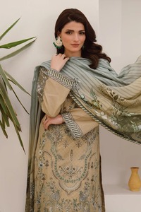 2025 nouvelle mode femmes soie Salwar Kameez formel pakistanais pelouse costumes pour les fêtes été pelouse robe au prix de gros - Product Image 6