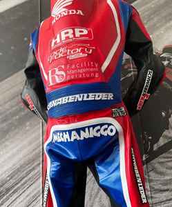 ชุดแข่งรถมอเตอร์ไซค์หนังแท้ ชุดมอเตอร์ไซค์หนังหนา ผลิตในปากีสถาน ชุดแข่งรถมอเตอร์ไซค์ คุณภาพพรีเมียม คังเกอร์ - Product Image 1