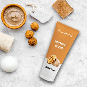 Exfoliante facial de fórmula vegana de etiqueta privada con extractos de nueces y frutas Exfoliante eficaz y suavizante de la piel para el cuerpo - Product Image 2