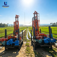 Mini-foreuse sur chenilles pour puits d'eau, machine de forage de 200 m, mini-foreuse à vendre