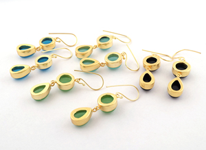 Boucles d'oreilles en pierres précieuses onyx noir naturel boucles d'oreilles pendantes faites à la main femmes bijoux de mode boucles d'oreilles - Product Image 6