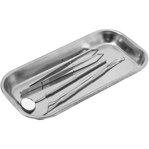 Bandeja Quirúrgica Dental Manual de Acero Inoxidable Reutilizable para Clínicas Dentales, Laboratorios Médicos, Almacenamiento de Herramientas de Tatuaje, Organización Clínica - Product Image 3