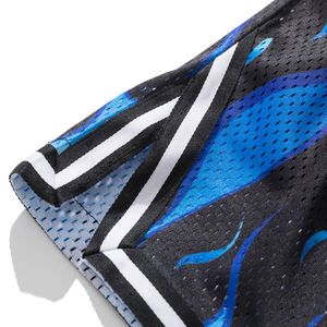Vêtements de basket-ball en gros, shorts de basket-ball, taille plus, vêtements de sport en maille pour hommes, polyester, couleur personnalisée - Product Image 3