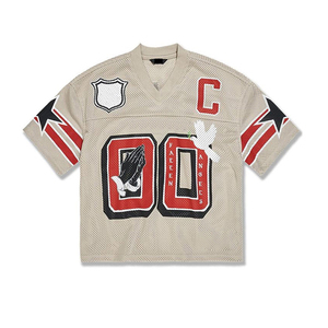 เสื้อเจอร์ซีย์ตาข่ายพิมพ์ลายแบบซับลิเมชันสำหรับใส่ได้ทั้งชายและหญิงเสื้อแฟชั่นแนวสตรีทเสื้อสำหรับแฟนบอล - Product Image 2