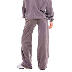 Ropa de correr con lavado ácido para mujer superventas, Conjuntos recién llegados con diseño de patrón sólido, ropa de calle transpirable - Product Image 2