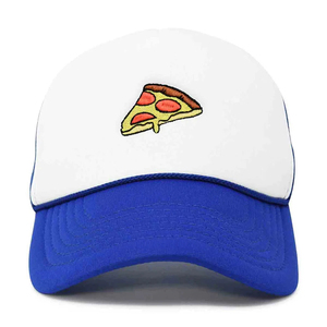 Gorra de Béisbol Unisex Ajustable de 6 Paneles Blanca con Bordado de Pizza, Gorra Casual para Adultos, Uso en las Cuatro Estaciones - Product Image 3
