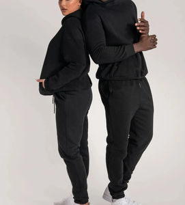 Nouveau 2023 logo personnalisé jogging costume 100% coton survêtement blanc épais lourd survêtements unisexe pantalons de survêtement et sweat à capuche ensemble hommes - Product Image 6