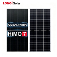 Panneaux solaires photovoltaïques bifaciaux double vitrage Longi Himo7 LR5-72HGD 560-590M 560w 570w 580w 585w 590w à bon prix