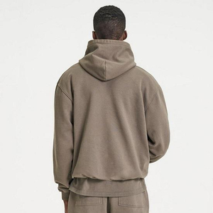 Sweat-shirt unisexe surdimensionné personnalisé brodé 330-500 GSM, en molleton 100 % coton respirant et à séchage rapide, pour homme, hiver, poids lourd - Product Image 2