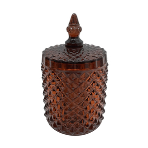 โถแก้วโลหะพร้อมฝาปิดสำหรับตกแต่งบ้านโถภาชนะแก้วสีดำสำหรับตกแต่งบนโต๊ะเครื่องครัว - Product Image 5