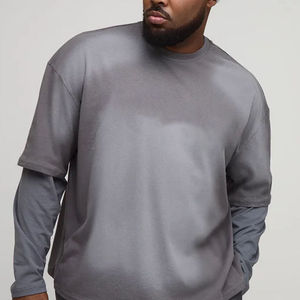 Sudaderas con Capucha de Algodón Lavado al Ácido Personalizadas para Hombre, Sudadera con Capucha Extra Grande con Cierre, Hombros Caídos, Traje Informal, Ropa Deportiva para Hombre - Product Image 3