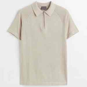 Mode d'été pour hommes, t-shirts polo, coton tricoté respirant, broderie personnalisée, manches courtes, style décontracté, design OEM - Product Image 6