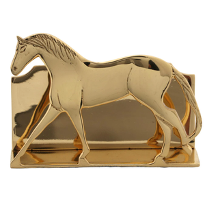 Decoration Brass Napkin Holder <b>Wedding</b> Table Decorative Item Brass Tissue Holder Horse Design Crafts - Product Image 6