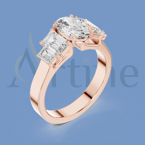 Bague ouverte 14K avec accent de perles - Product Image 1