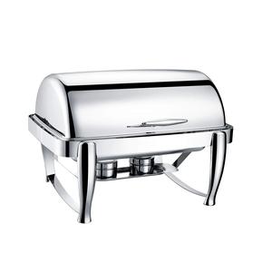 Best Quality Food Warmer Metal <b>Chafing</b> Dish Shiny Polished Wedding Party Restaurant Multi Functional Rectangular Shape - Product Image 4