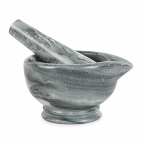 Granito Natural Mármol Mortero Rústico Cocina Decoración Especias Herramientas para Pimienta Sal Vintage Piedra Accesorios - Product Image 1