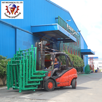 Fabricante de paletas de plástico grandes de HDPE industriales de alta resistencia apilables con refuerzo de acero estantes de paletas de madera