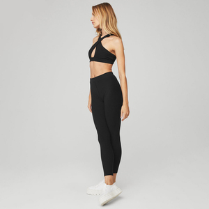 Conjuntos de Sujetador Deportivo de Yoga para Mujer XXL Personalizados de Alta Calidad, Nuevo Diseño, Mangas Largas Sólidas, Sin Costuras, Transpirables, con Logotipo en la Cintura, para Gimnasio y Fitness - Product Image 5