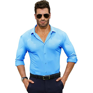 <b>White</b> <b>Men's</b> Business Dress <b>Shirt</b> <b>Long</b> <b>Sleeve</b> Slim Solid Color Professional Office Work <b>Shirt</b> Formal Wear Manufacturer - Product Image 5