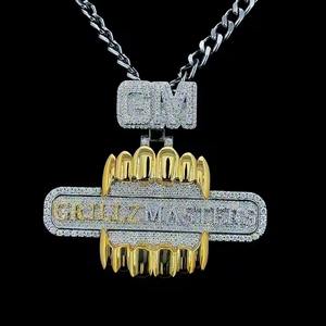 Colgante de Plata de Ley 925 de Excelente Calidad con Diamante Moissanite VVS, Cierre Personalizado, Estilo Judith, Oro Cristiano Disponible para la Venta - Product Image 2