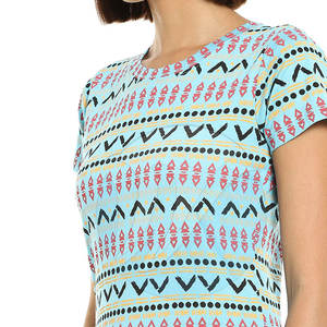 เสื้อยืดผู้หญิงพิมพ์ลายทรงหลวมสไตล์ลำลองน้ำหนักเบาระบายอากาศและทนทานสำหรับฤดูร้อน - Product Image 5