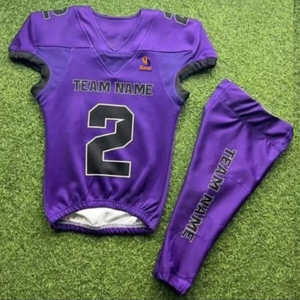 Uniformes de football américain personnalisés Maillots sublimés Pantalons intégrés Tackle Twill Sublimation Uniforme de football américain - Product Image 3