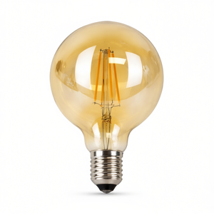 Bombilla LED Decorativa E27 de 6W, 2200K, Ámbar, 80 mm de Diámetro, Color Blanco Cálido - Product Image 2