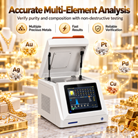 Machine de test de pureté de l'or pour la vérification des métaux précieux des bijoux avec analyse d'éléments par XRF et système informatique intégré
