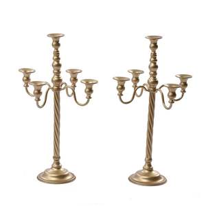 Handmade Brown <b>Ball</b> Candlestick Holder Printed in Different Shapes for Home Use and Weddings for Christmas - Product Image 1