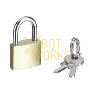 ABB GJF1109999R0001 Lucchetto di sicurezza rettangolare in lega di zinco cromato - Nuovo - Product Image 1