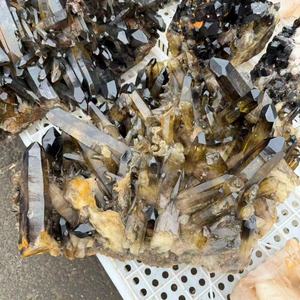 Grandi Cluster di Cristallo di <span class=keywords><strong>Quarzo</strong></span> Naturale Trasparente, Punte di Cristallo di <span class=keywords><strong>Quarzo</strong></span> <span class=keywords><strong>Citrino</strong></span> Fumé Grezzo, Decorazione Estetica per la Casa, <span class=keywords><strong>Pietra</strong></span> Energetica per Reiki - Product Image 5