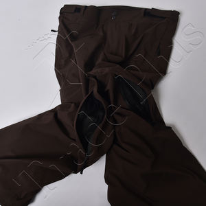 Pantalones de esquí y snowboard unisex personalizables OEM, impermeables, transpirables, con calefacción, estampados, cintura elástica, cremallera, cortavientos - Product Image 4