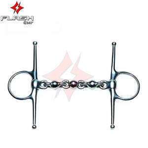 Alta calidad Korsteel Dutched Gag Full Cheek Bits Western Dutch Gag Bit calzones German Silver Horse Bit Control - Product Image 2