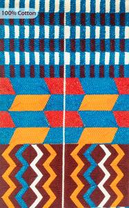 Tela tejida Jacquard de algodón tradicional Premium 100% algodón 470 GSM Material de toalla de diseño étnico para moda y ropa tradicional - Product Image 6